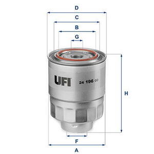 Palivový filtr UFI 24.196.00