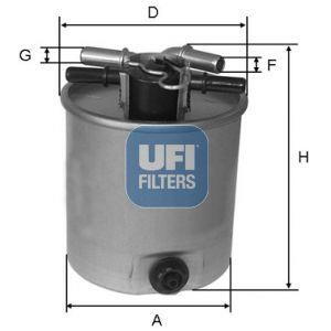 Palivový filtr UFI 55.392.00