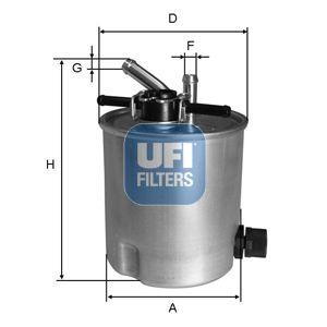 Palivový filtr UFI 55.394.00