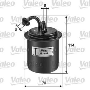 Palivový filtr VALEO 587039