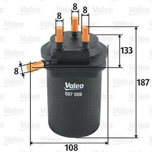 Palivový filtr VALEO 587559