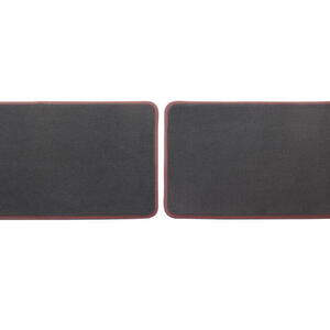 Podlahové koberce, velurové, provedení Premium zadní sada v černé barvě s červeným prošití