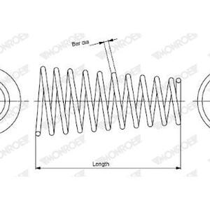 Pružina podvozku MONROE SP3769