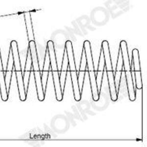 Pružina podvozku MONROE SP4445