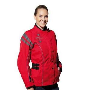 Racer Calla červená dámská textilní bunda na motorku XS