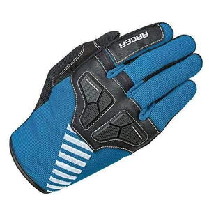 Racer PRO modré motokrosové rukavice M