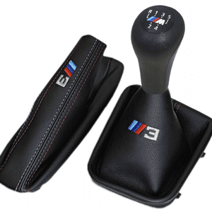 Řadící páka s manžetou BMW E46 + manžeta ruční brzdy /// M-PAKET varianta: 6