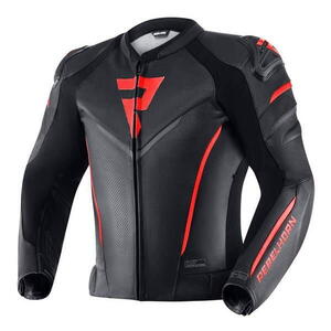 Rebelhorn FIGHTER černá fluo červená sportovní kožená bunda na motorku