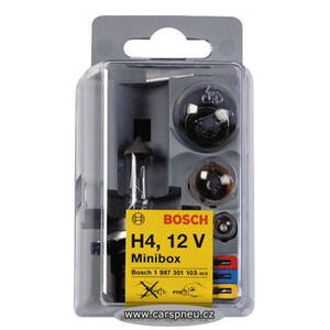 Sada žárovek MINIBOX - Bosch 12V H4 /1987301101, 1 987 301 101/