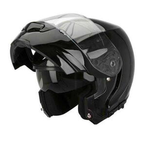 SCORPION EXO-3000 Moto přilba výklopná černá lesklá helma na motorku L
