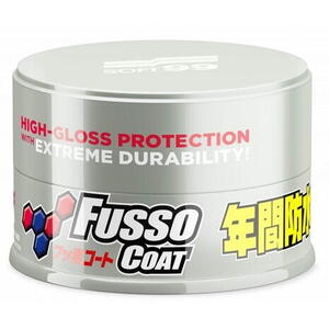 Soft99 New Fusso Coat 12 Months Wax - syntentický vosk Druh vosku: Light - pro světlé laky