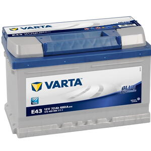 VARTA Blue Dynamic 12V 72Ah 680A 572 409 068, E43  nabitá autobaterie + reflexní páska 44 