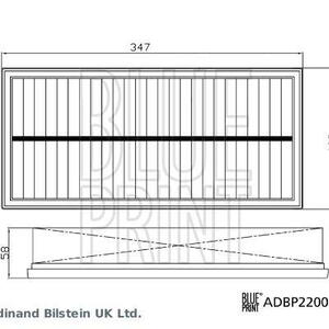 Vzduchový filtr BLUE PRINT ADBP220082