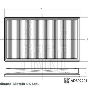 Vzduchový filtr BLUE PRINT ADBP220115