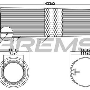 Vzduchový filtr BREMSI FA1055
