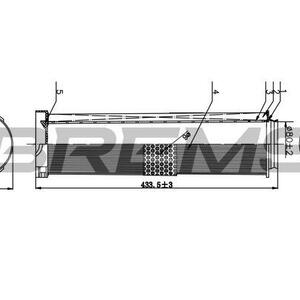 Vzduchový filtr BREMSI FA1057