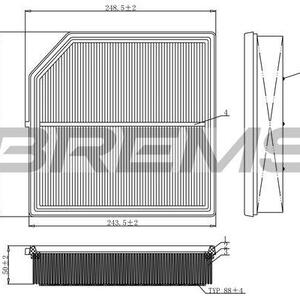 Vzduchový filtr BREMSI FA1096
