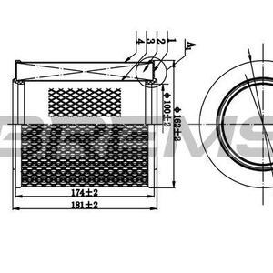 Vzduchový filtr BREMSI FA1260