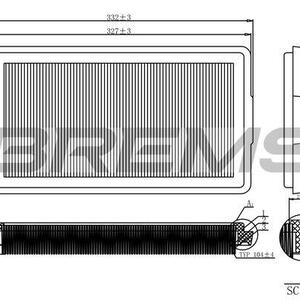 Vzduchový filtr BREMSI FA2126