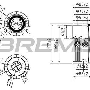 Vzduchový filtr BREMSI FA2225