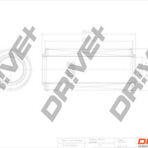 Vzduchový filtr DRIVE DP1110.10.0010