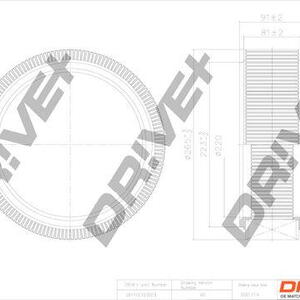 Vzduchový filtr DRIVE DP1110.10.0015