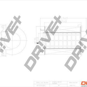 Vzduchový filtr DRIVE DP1110.10.0031