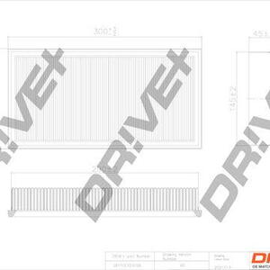 Vzduchový filtr DRIVE DP1110.10.0109