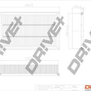 Vzduchový filtr DRIVE DP1110.10.0123