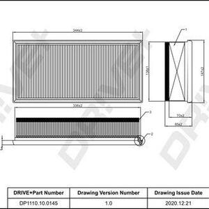 Vzduchový filtr DRIVE DP1110.10.0145