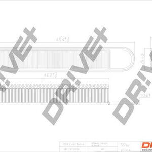 Vzduchový filtr DRIVE DP1110.10.0159