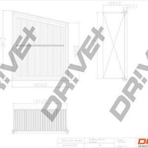 Vzduchový filtr DRIVE DP1110.10.0161