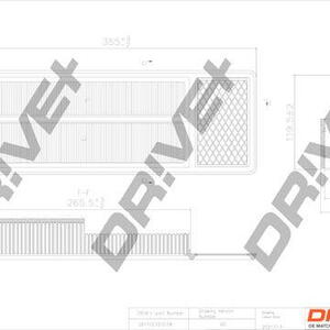Vzduchový filtr DRIVE DP1110.10.0178