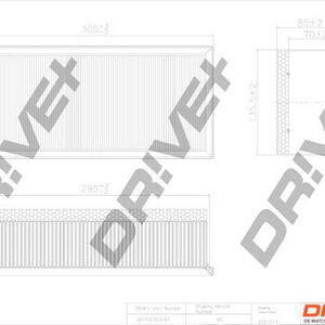 Vzduchový filtr DRIVE DP1110.10.0197