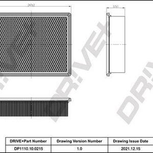 Vzduchový filtr DRIVE DP1110.10.0215