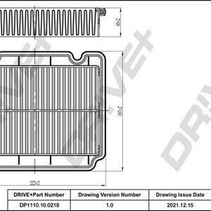 Vzduchový filtr DRIVE DP1110.10.0218