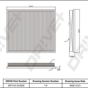 Vzduchový filtr DRIVE DP1110.10.0225