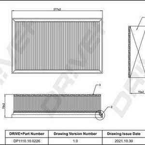 Vzduchový filtr DRIVE DP1110.10.0226