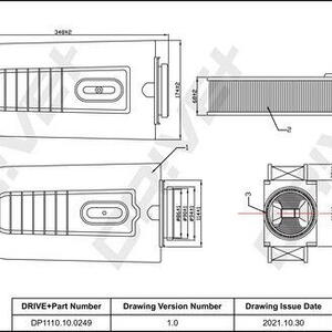 Vzduchový filtr DRIVE DP1110.10.0249