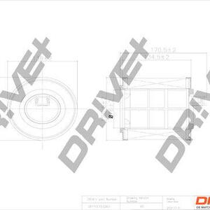 Vzduchový filtr DRIVE DP1110.10.0263