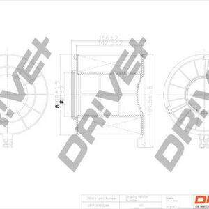 Vzduchový filtr DRIVE DP1110.10.0266