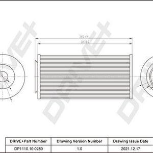 Vzduchový filtr DRIVE DP1110.10.0280