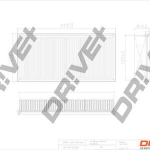 Vzduchový filtr DRIVE DP1110.10.0289