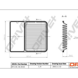 Vzduchový filtr DRIVE DP1110.10.0316