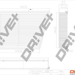 Vzduchový filtr DRIVE DP1110.10.0334