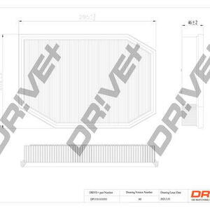 Vzduchový filtr DRIVE DP1110.10.0351