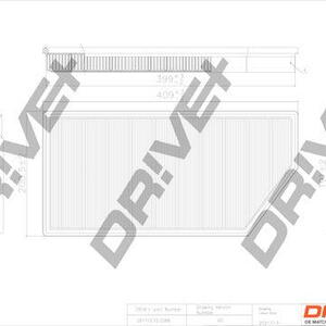 Vzduchový filtr DRIVE DP1110.10.0366