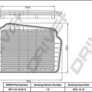 Vzduchový filtr DRIVE DP1110.10.0413