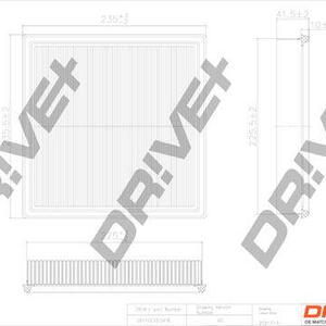 Vzduchový filtr DRIVE DP1110.10.0418