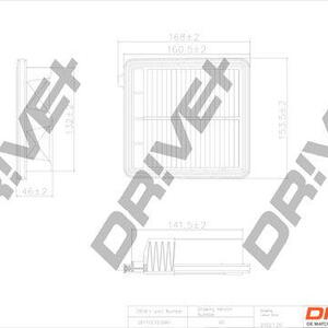 Vzduchový filtr DRIVE DP1110.10.0461